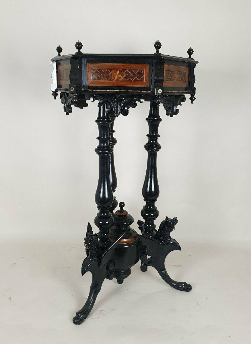 Marquetry Planter, Napoleon III, 19th Century