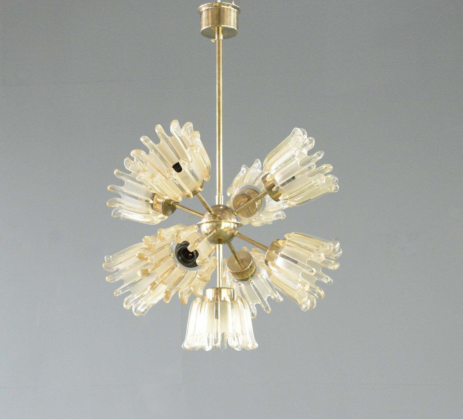 Mid Century Chandelier By Leclaire & Schäfer Circa 1960s photo furniture