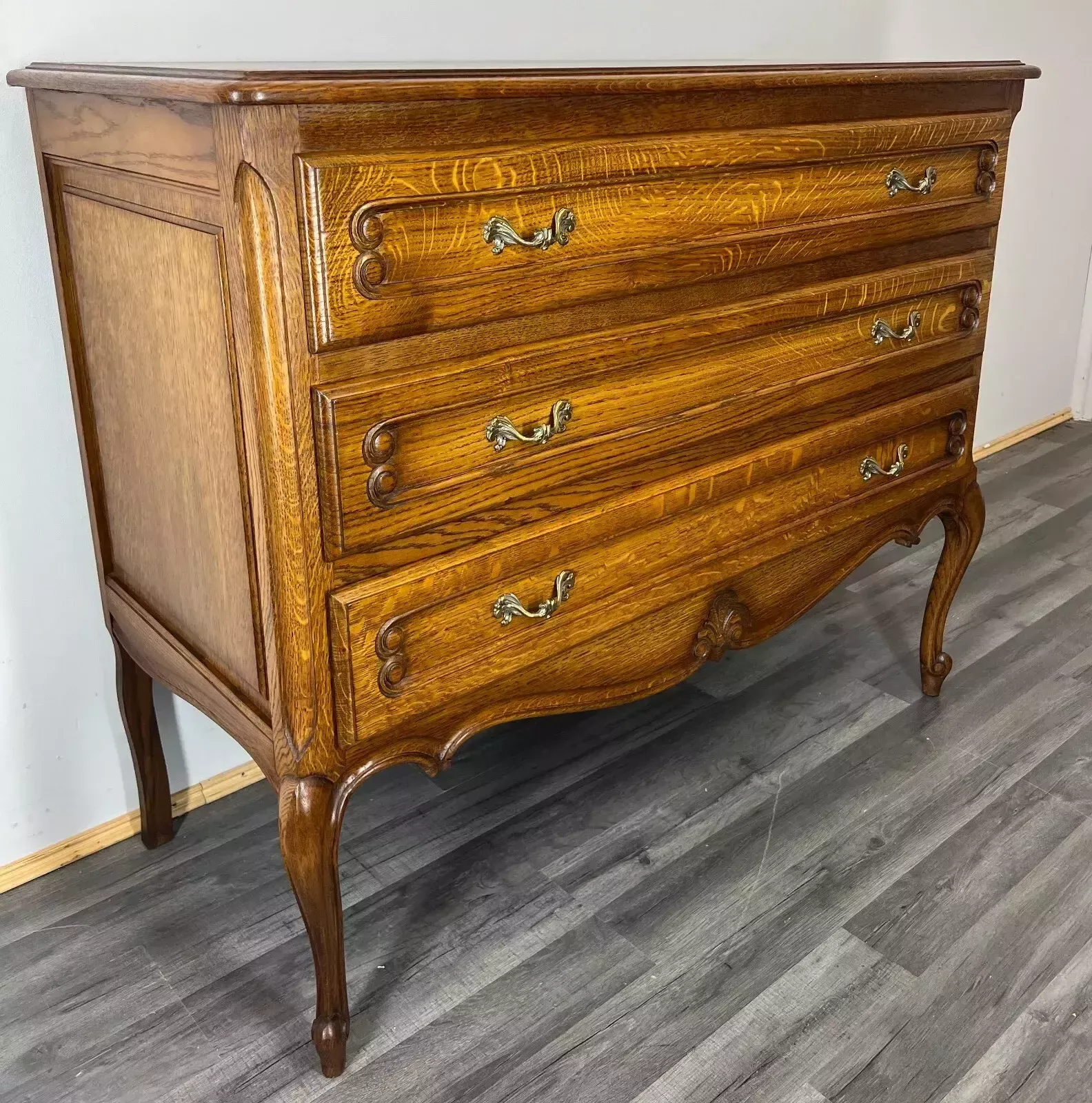 Vintage French Louis XIV Chest Of Drawers / Sideboard / Cabinet (Lot 3193) photo 399.0