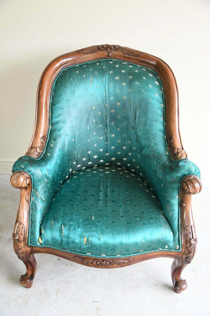 Upholstered French Style Chair photo for sale