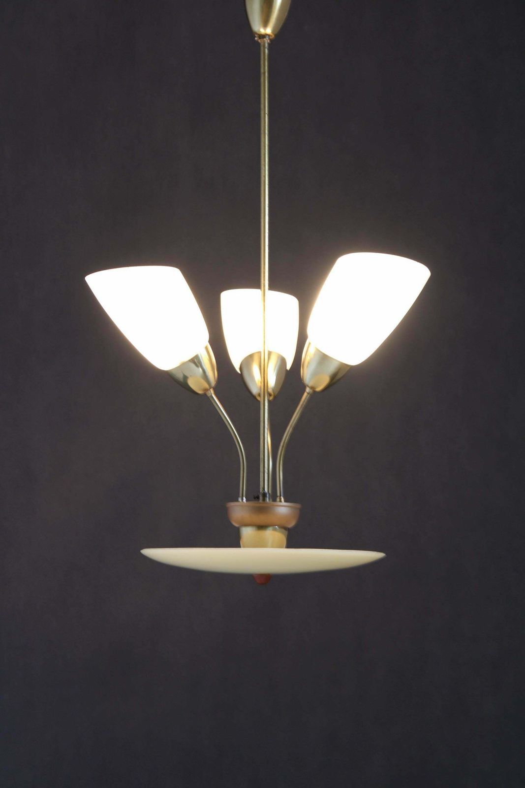 photo furniture 1960s Glass Chandelier By Kamenicky Senov, Czechoslovakia