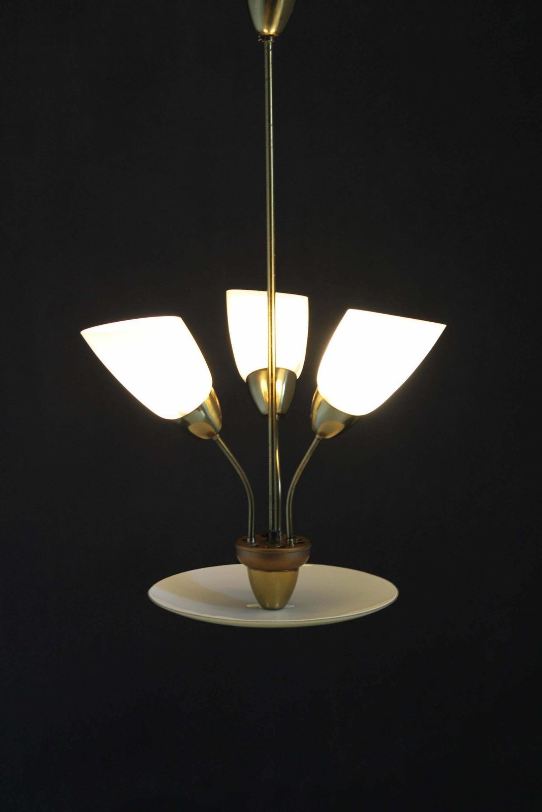 photo for sale 1960s Glass Chandelier By Kamenicky Senov, Czechoslovakia
