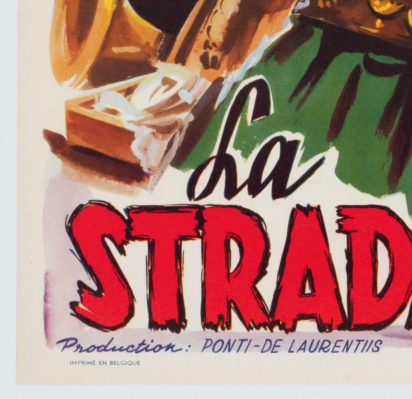 La Strada 1955 Belgian Film Poster photo buy