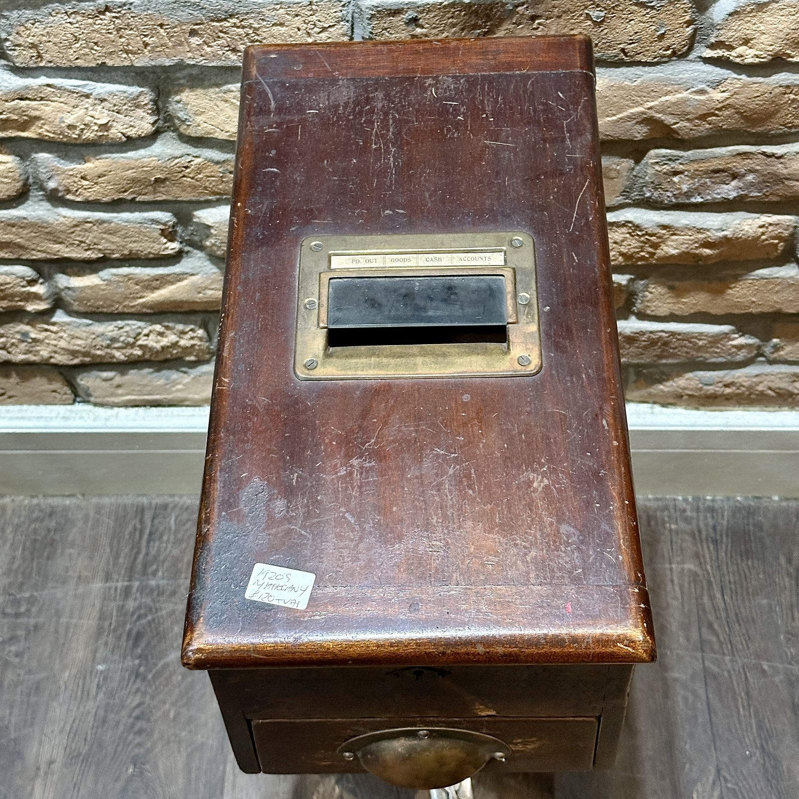 1920s Cash Till & Money Drawer photo vintage