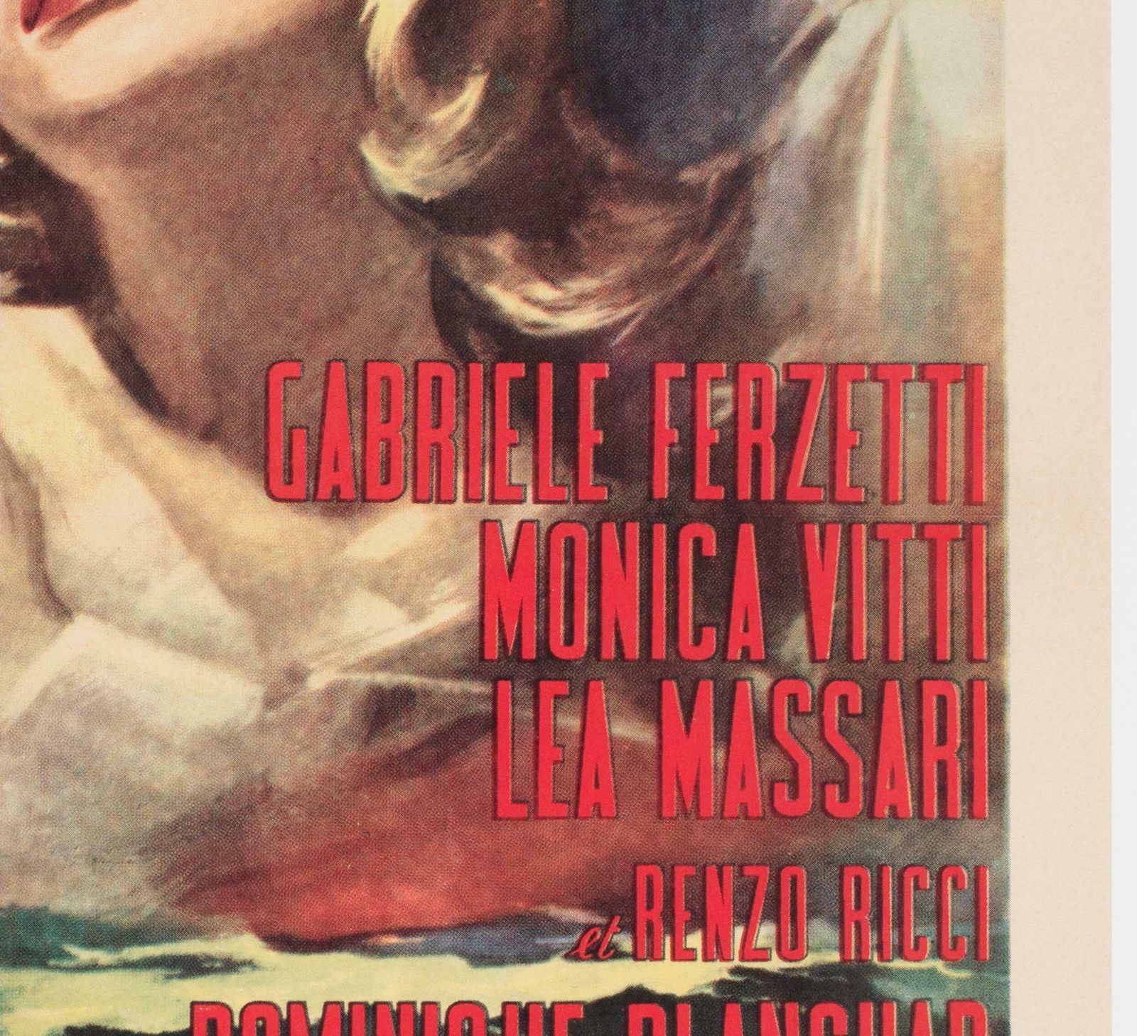 L'avventura 1960 French Moyenne Film Poster, Carlantonio Longi photo vinterior