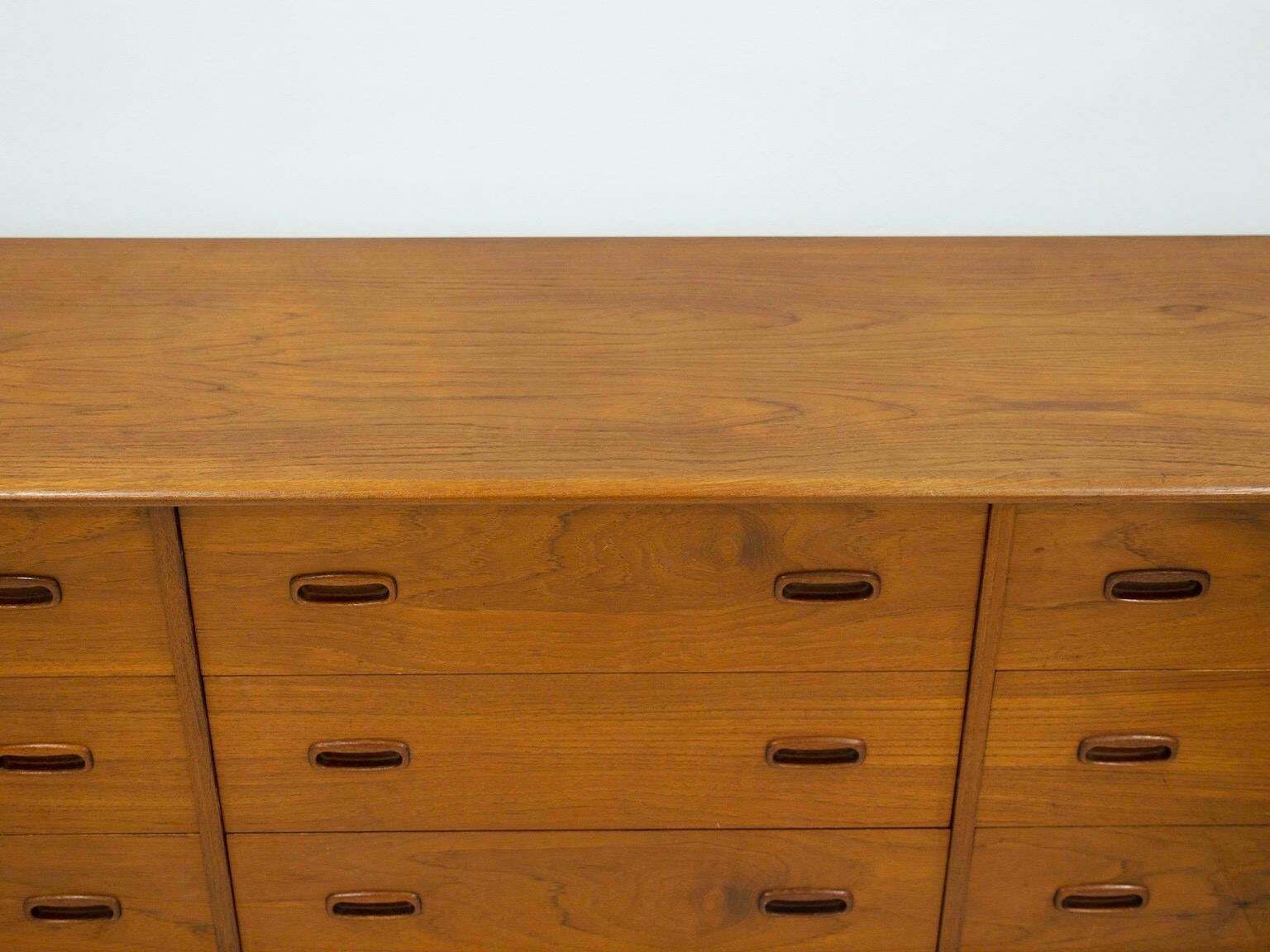 Scandinavian Modern Teak Sideboard With Drawers photo vintage