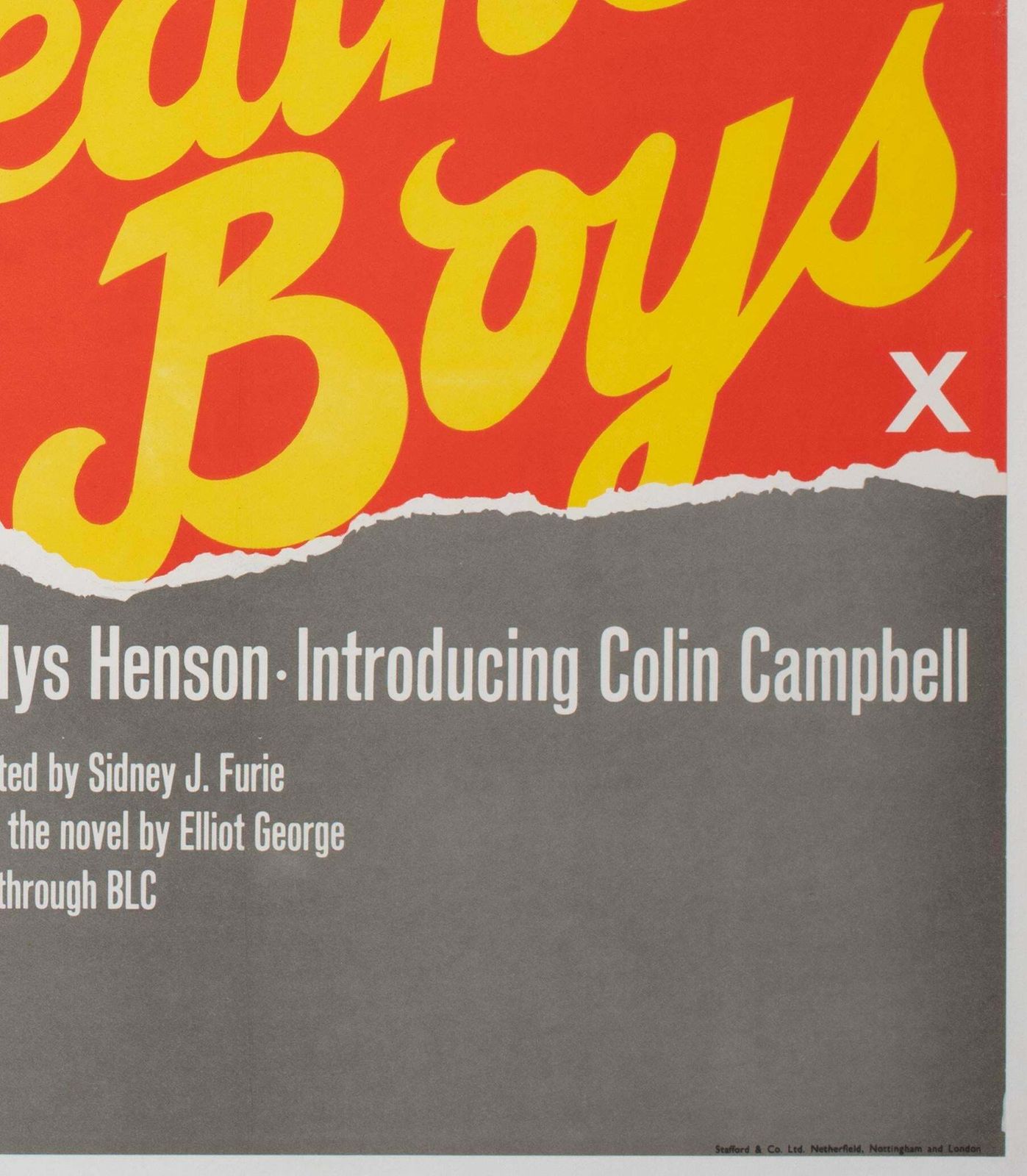 The Leather Boys 1964 Uk Quad Film Movie Poster photo vintage