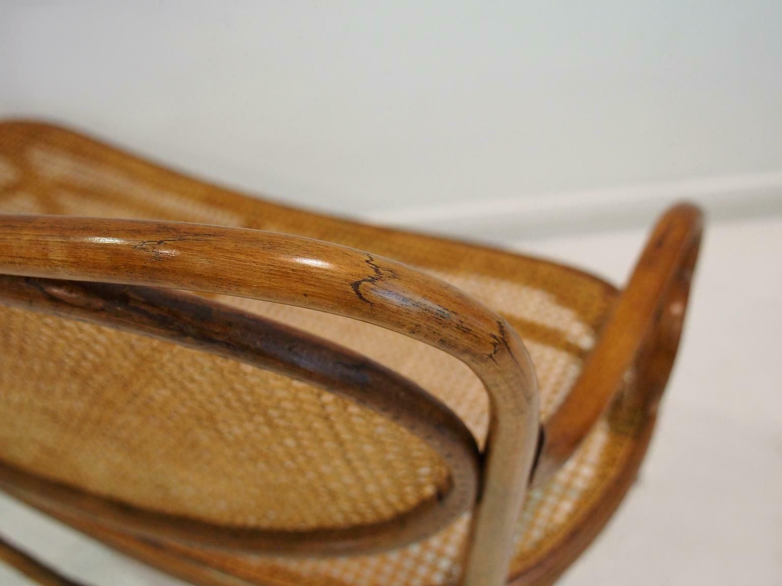 Vienna Secessionist Bentwood And Rattan Settee By Thonet Brothers photo buy