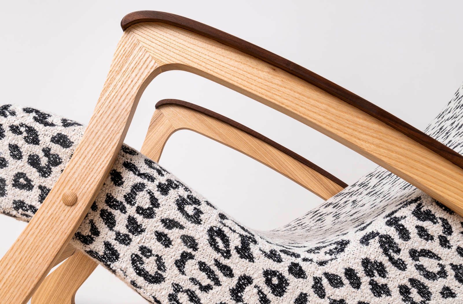 Mid Century Modern Vintage Rocking Chair, Czechoslovakia, 1950s, Reupholstered photo buy