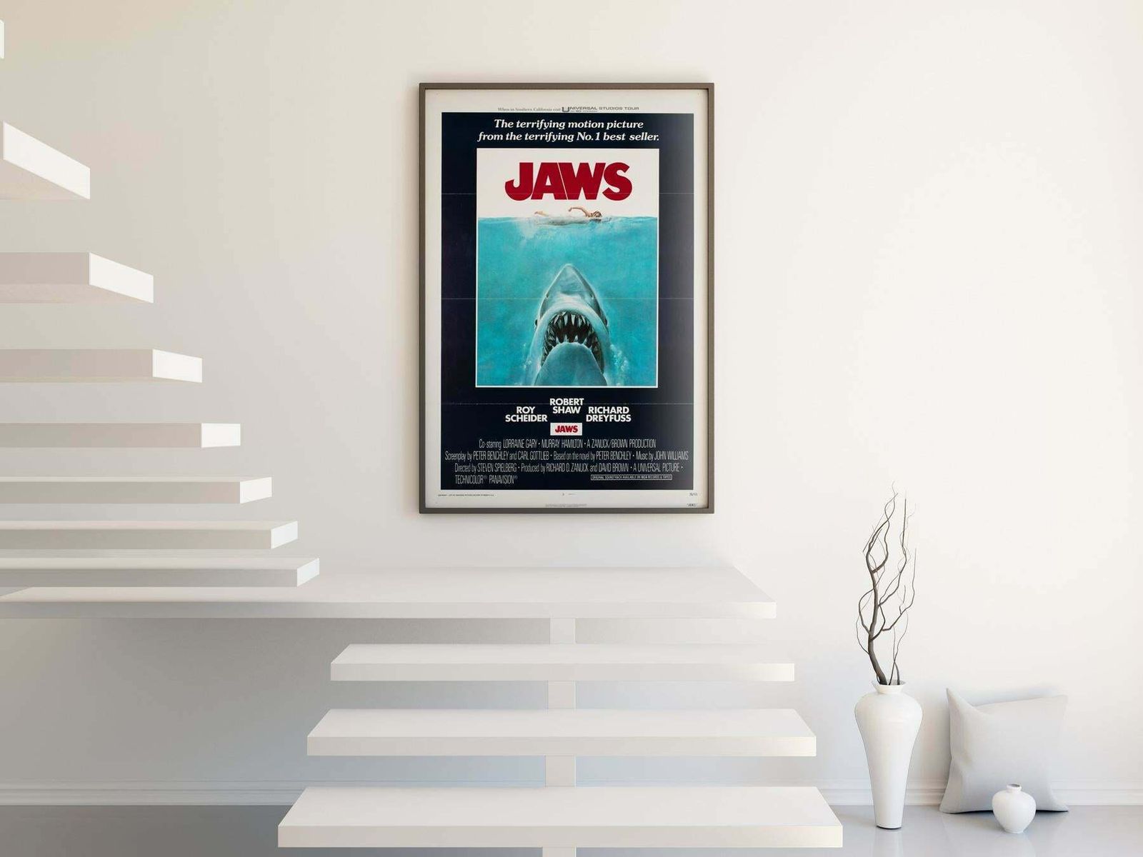 Jaws 1975 Us 1 Sheet Film Poster, Roger Kastel photo furniture