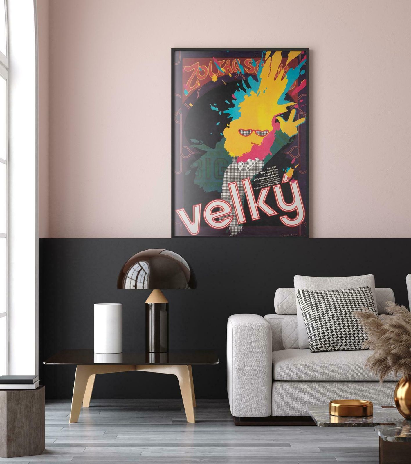 Big 1988 Czech A1 Film Poster, Bartosova photo furniture