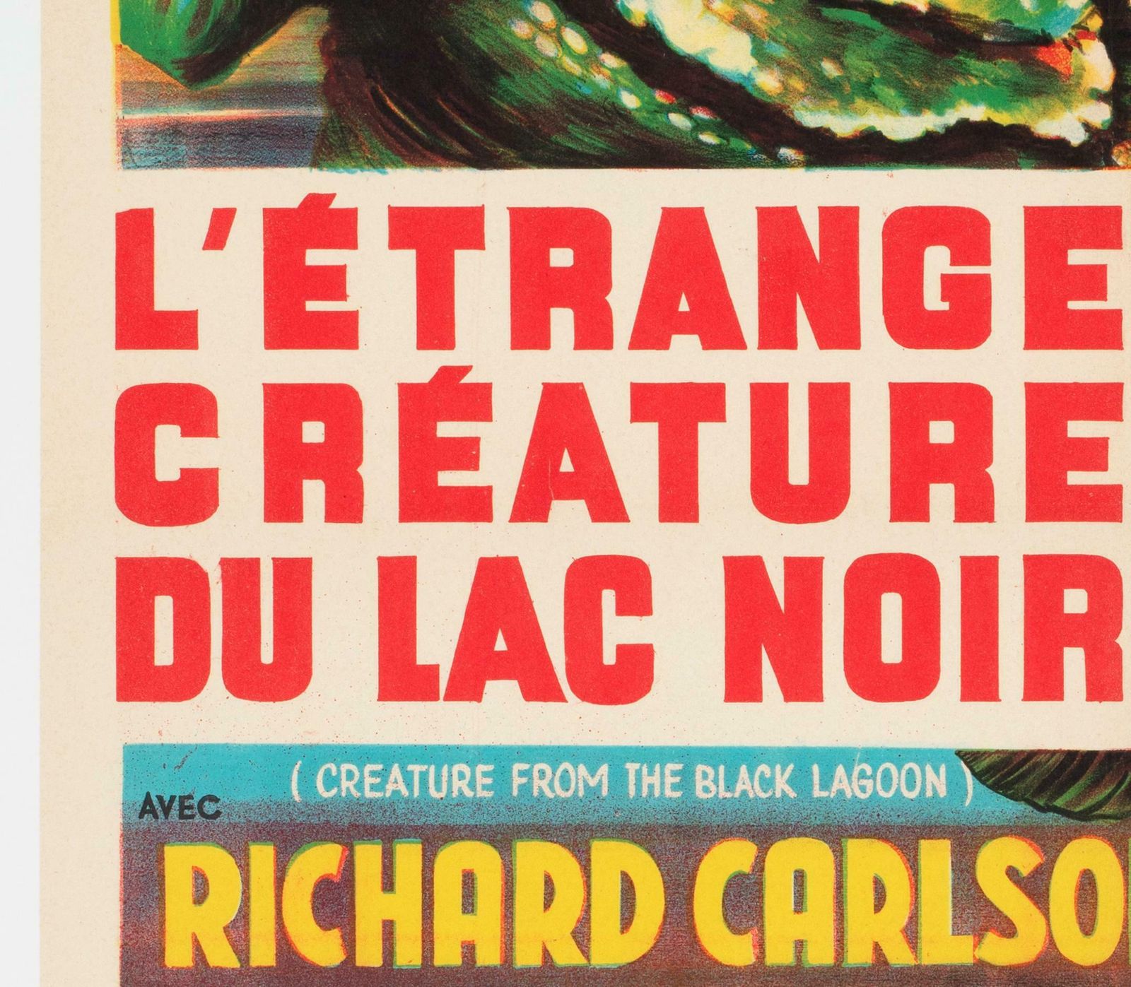 Creature From The Black Lagoon R1962 French Moyenne Film Poster photo 1477.0