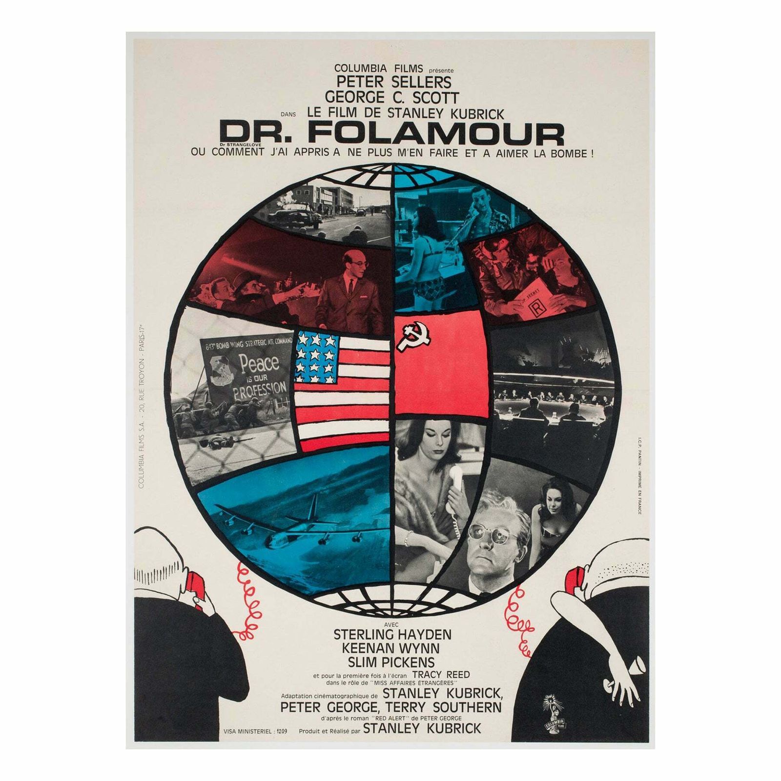 DR Strangelove 1964 French Moyenne Film Poster