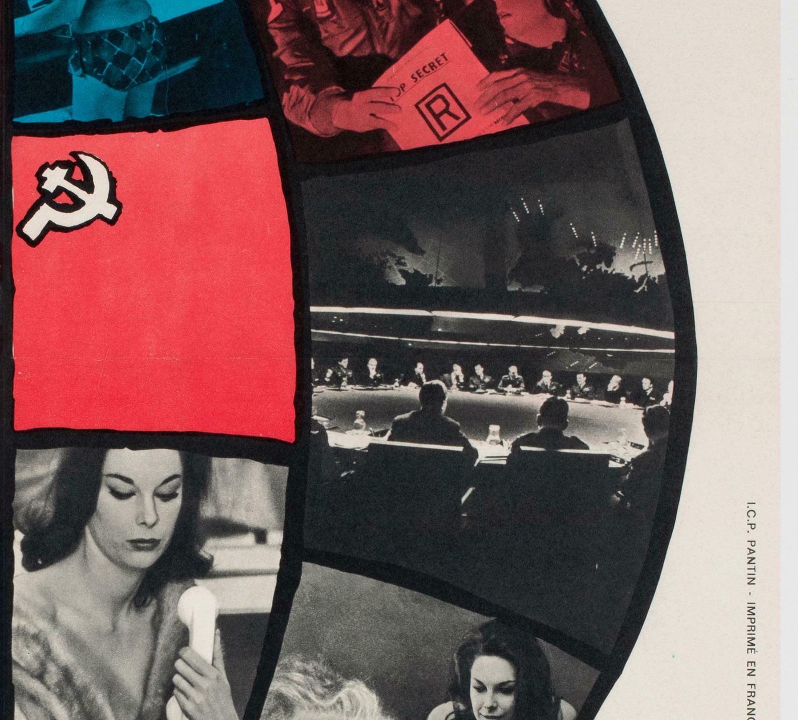 DR Strangelove 1964 French Moyenne Film Poster photo vinterior