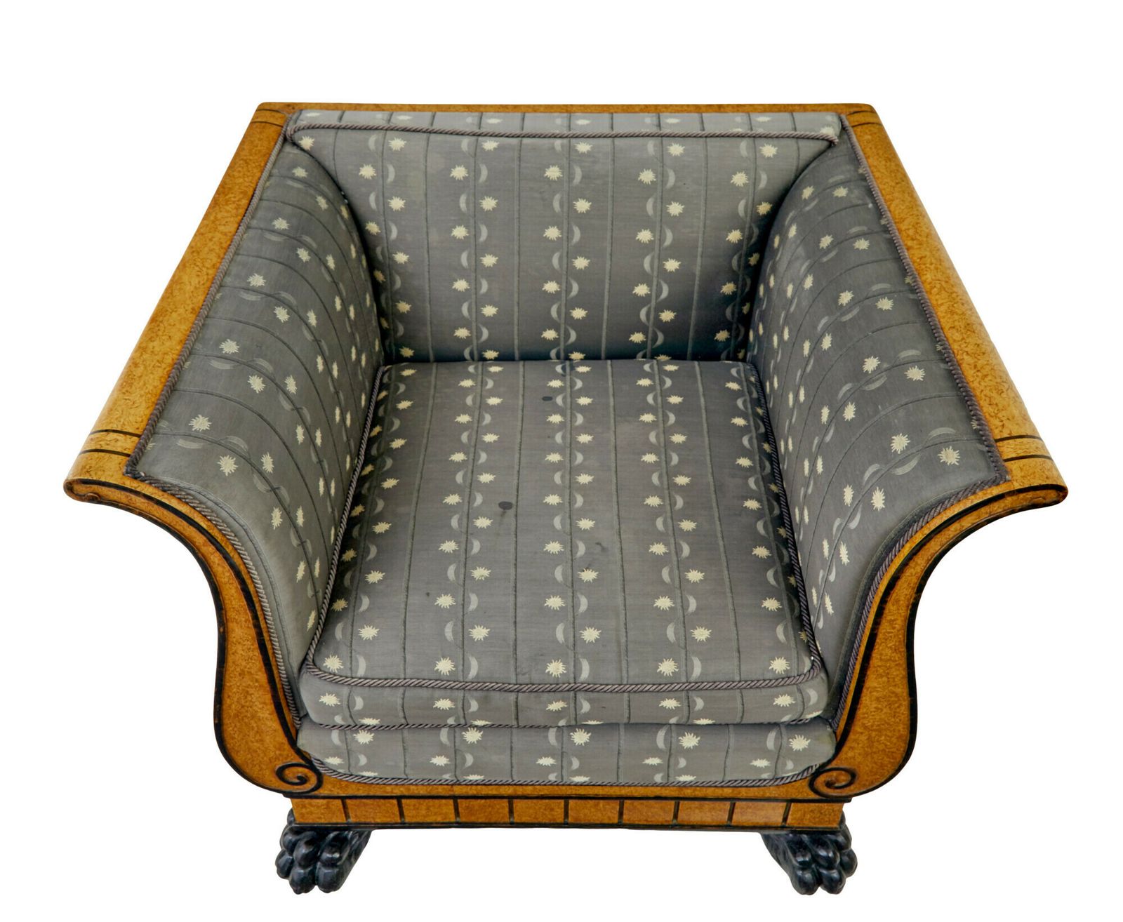 Fine Quality Pair Of Art Deco Burr Birch Club Armchairs photo Furniture