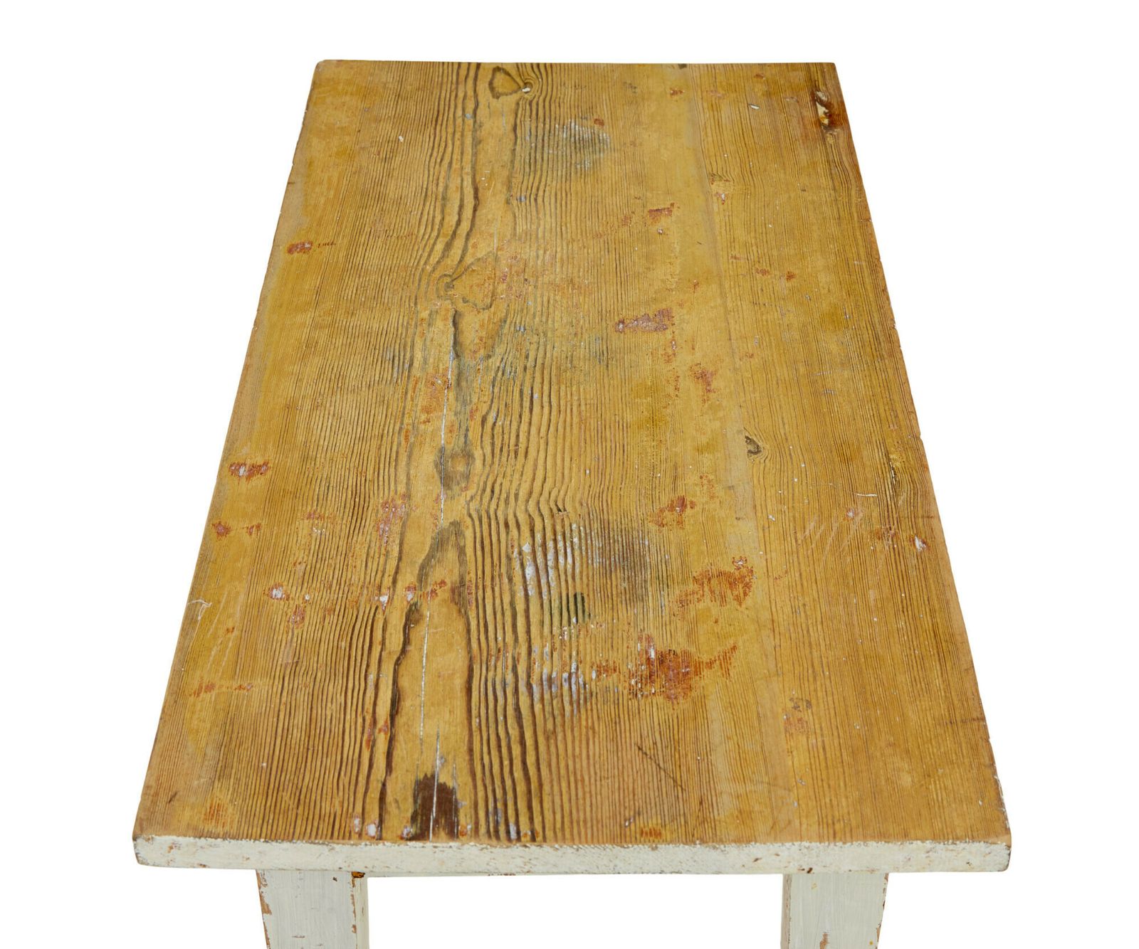 Swedish 19th Century Rustic Painted Pine Table photo for sale