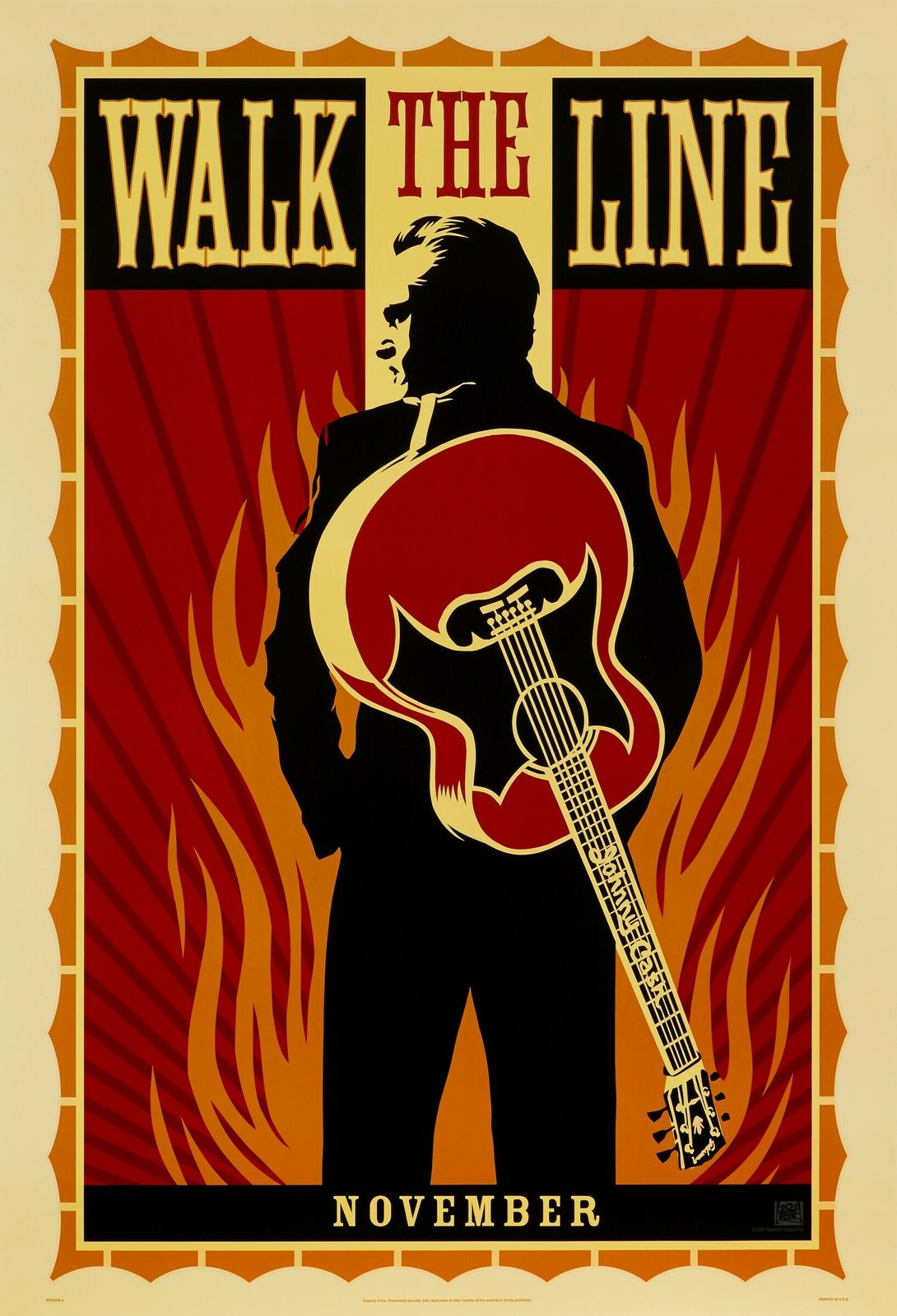 'Walk The Line' Original Film Poster By Shepard Fairey, American, 2005