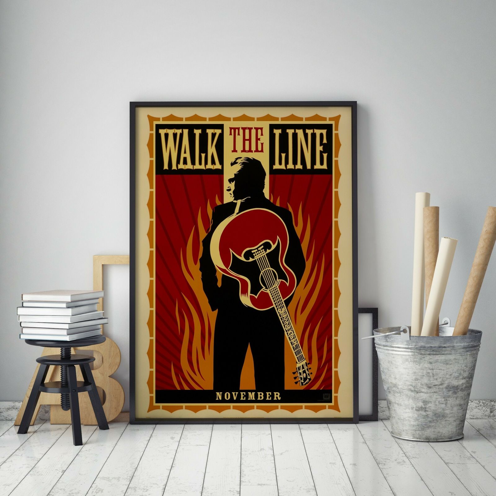 'Walk The Line' Original Film Poster By Shepard Fairey, American, 2005 photo for sale