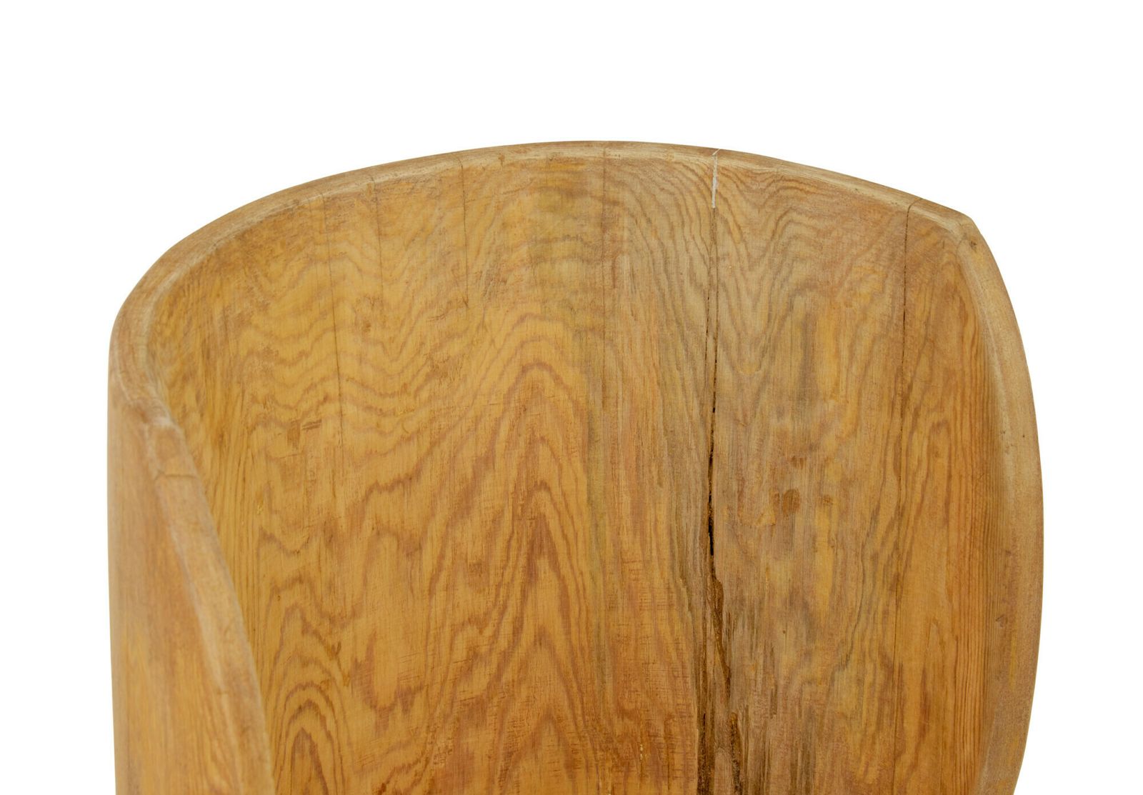 Mid Century Pine Trunk Hall Seat photo for sale