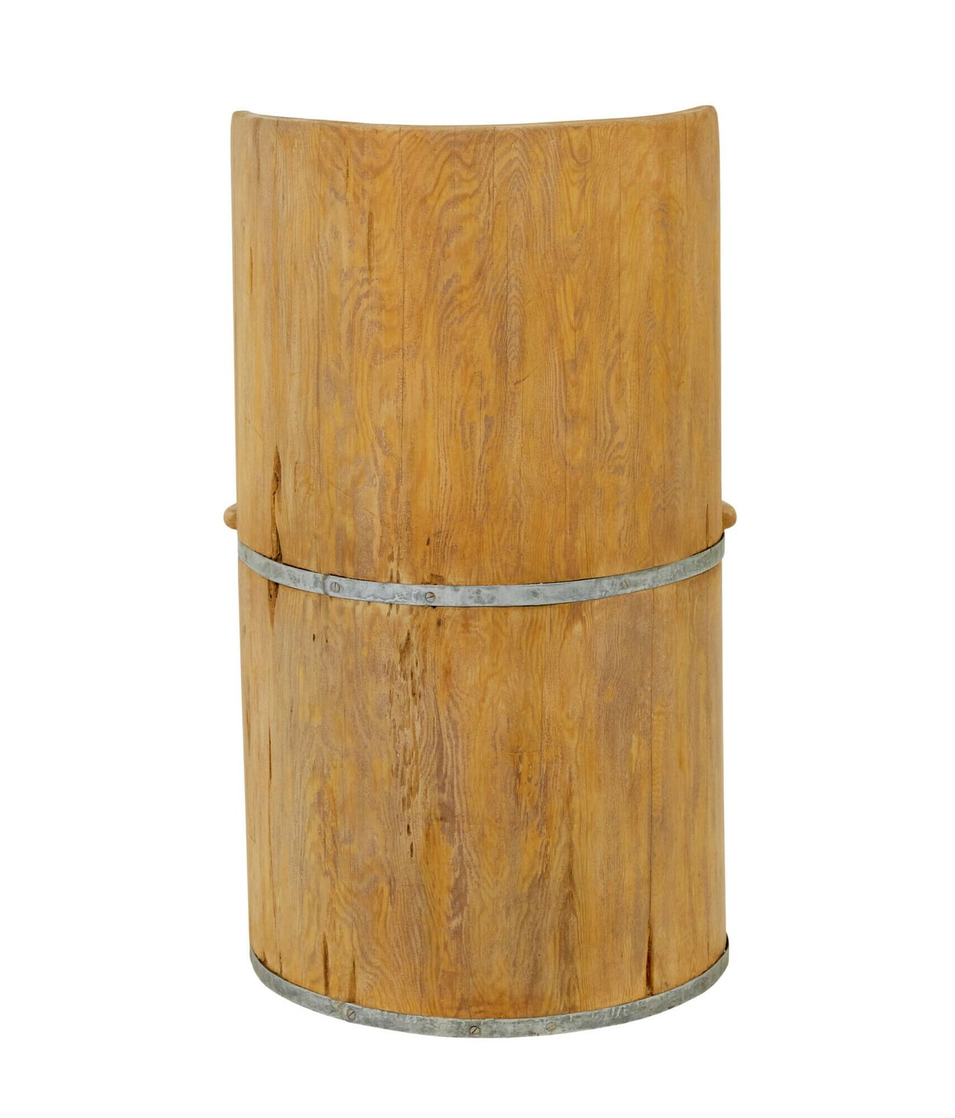 Mid Century Pine Trunk Hall Seat photo vinterior