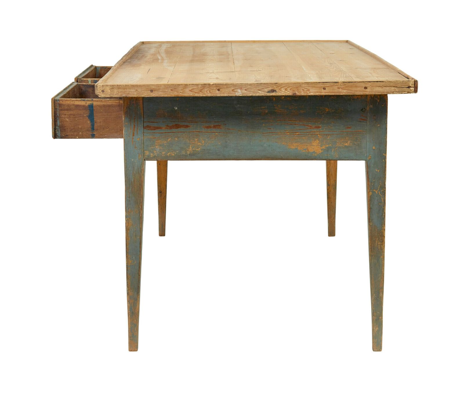 Mid 19th Century Original Paint Swedish Pine Bakers Table photo buy