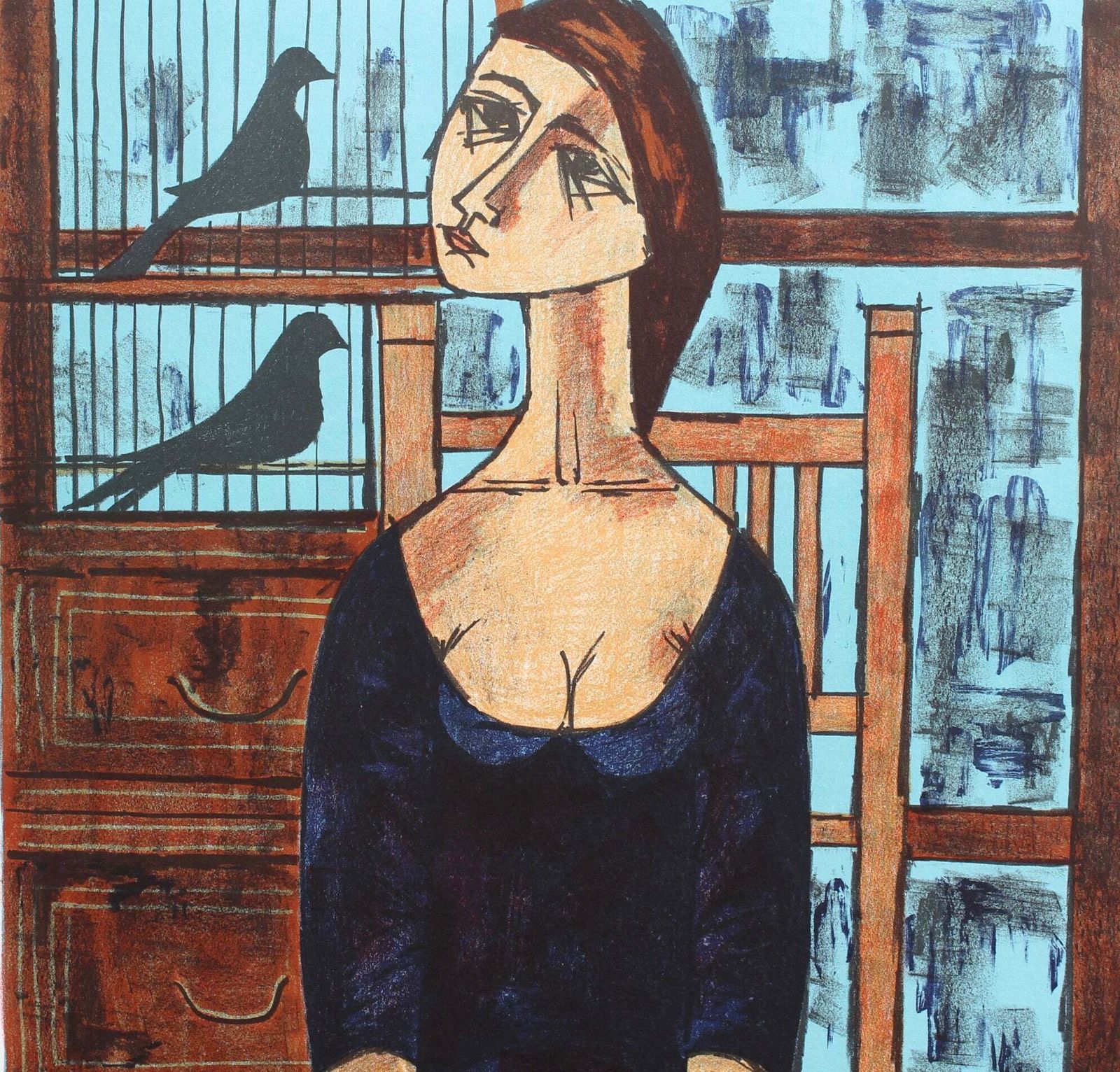 'Melancholic Muses VI' By Vicenç Caraltó (Circa 1960s) photo 816.0