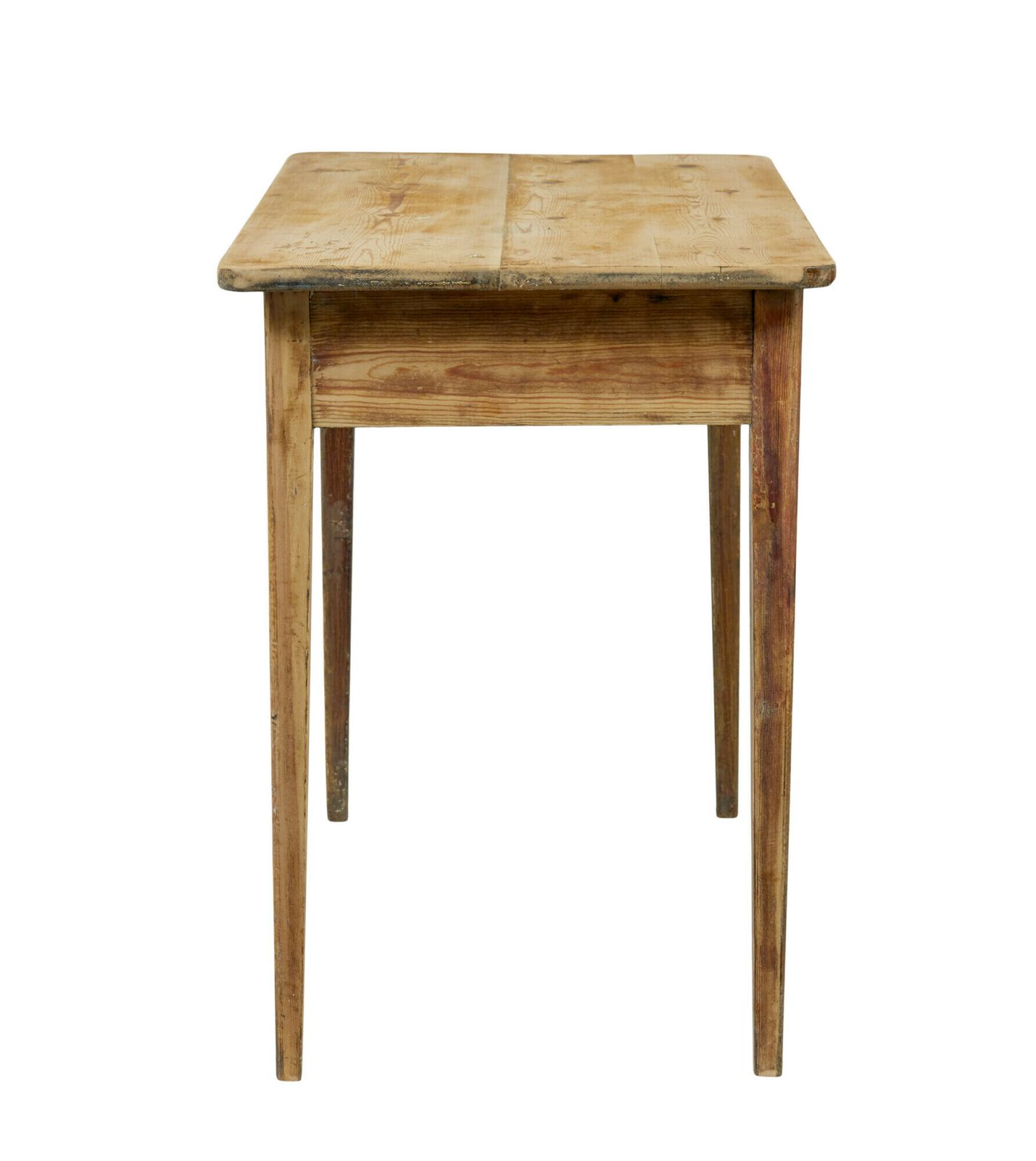 19th Century Swedish Scraped Pine Side Table photo Furniture