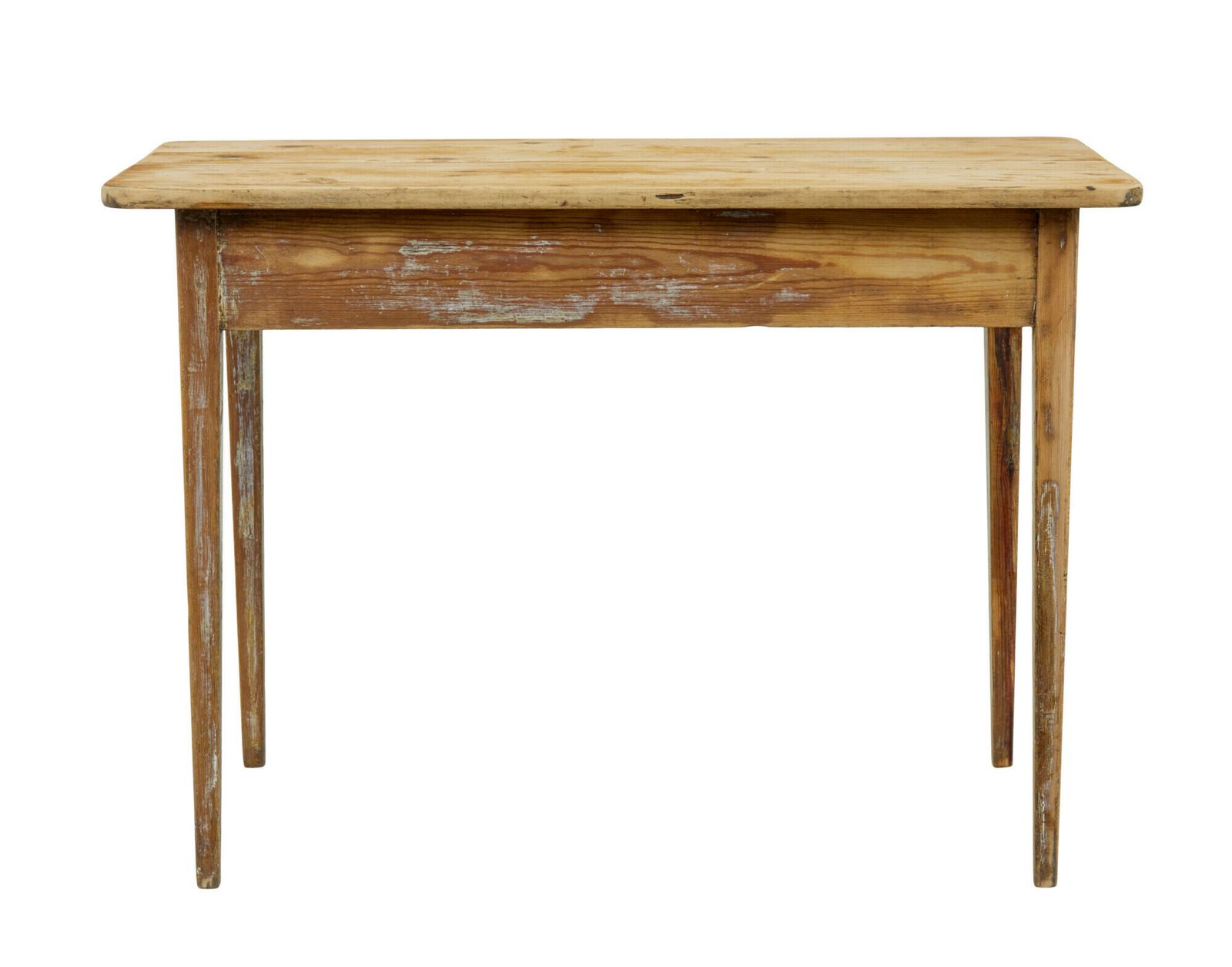 19th Century Swedish Scraped Pine Side Table photo 875.0