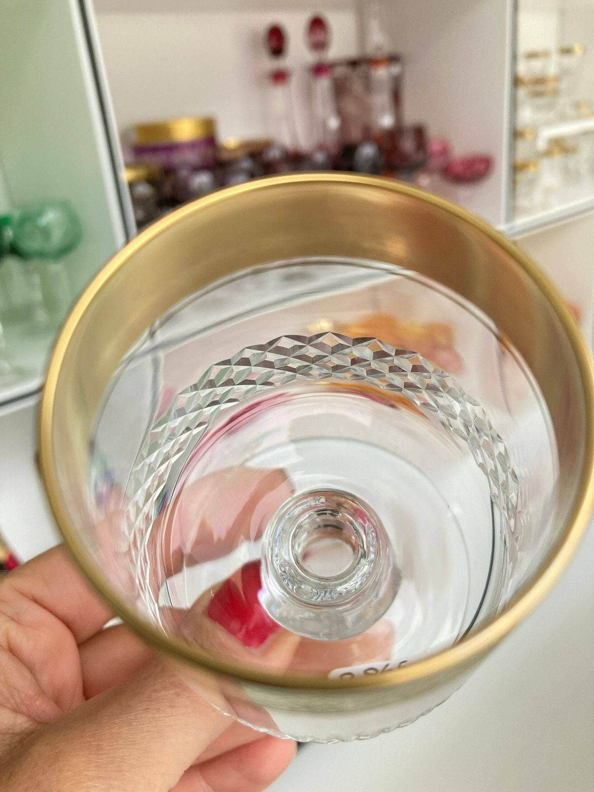 Kristallen Cognacglazen | 6 Stuks | Diamantgeslepen Met 24k Gouden Rand | Van Theresienthal photo vinterior