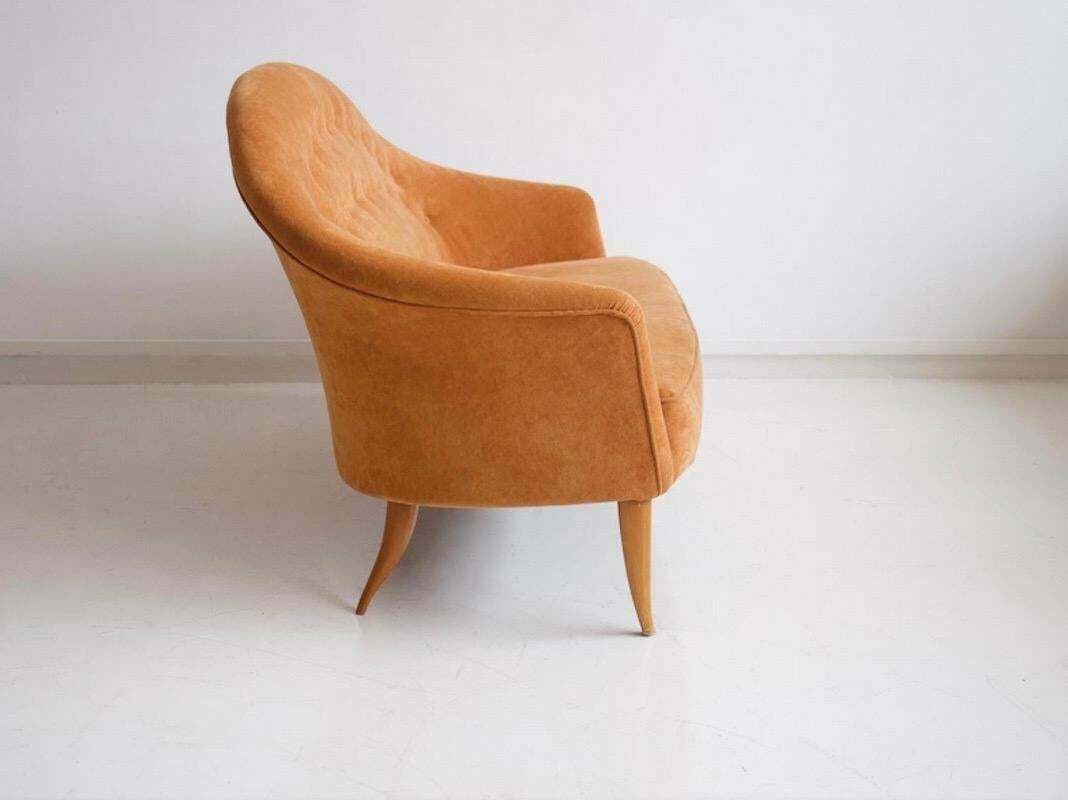 photo furniture Paradise Sofa With Orange Fabric Upholstery By Kerstin Hörlin Holmqvist
