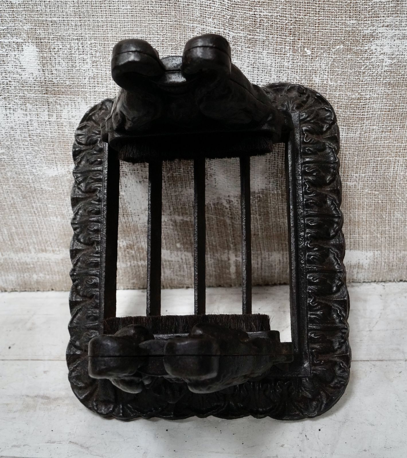 Victorian Cast Iron Boot Scraper photo vinterior