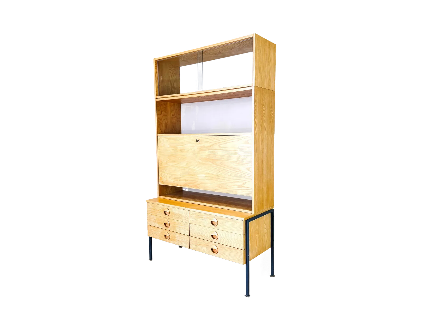 Veb Dw Hellerau 430 Mid Century Bookcase Joachim Nebelung 1960 Shelf