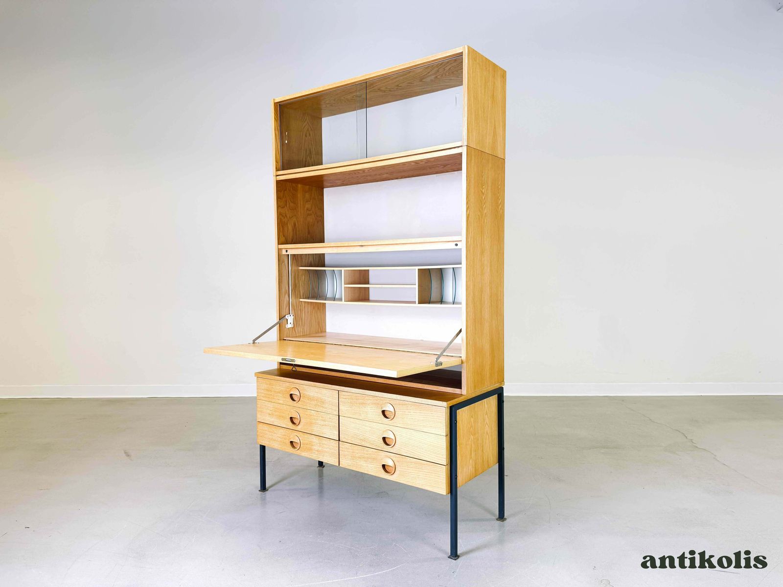 Veb Dw Hellerau 430 Mid Century Bookcase Joachim Nebelung 1960 Shelf photo Furniture