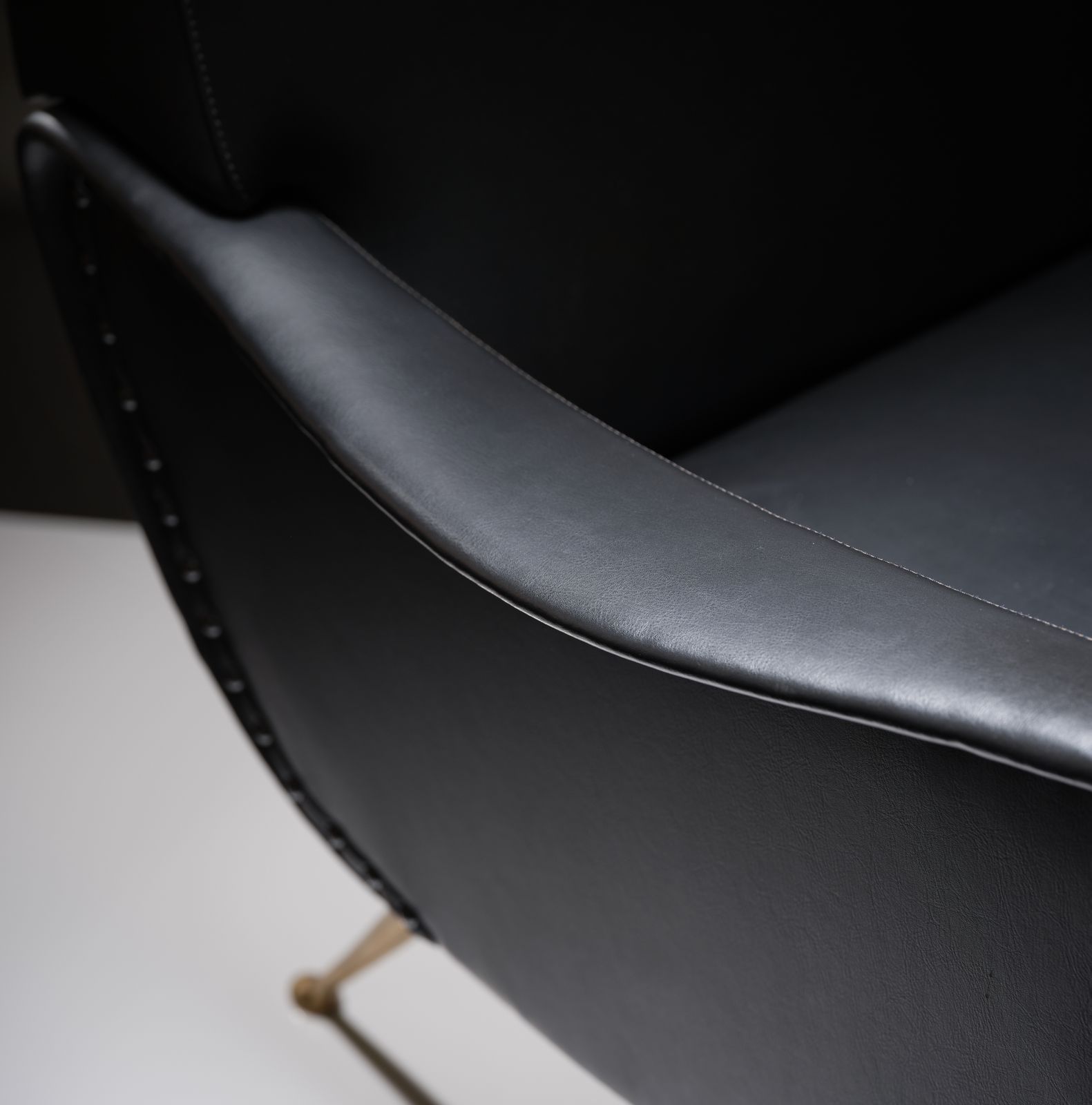 Furniture Stylish Mid Century ‘Lady Chair’ In The Manner Of Marco Zanuso, Italy Circa 1950s photo