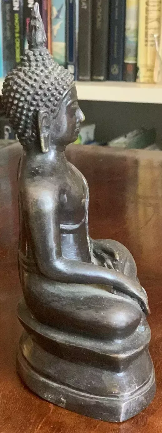 An Early 20th Century Bronze Of The Buddha photo for sale