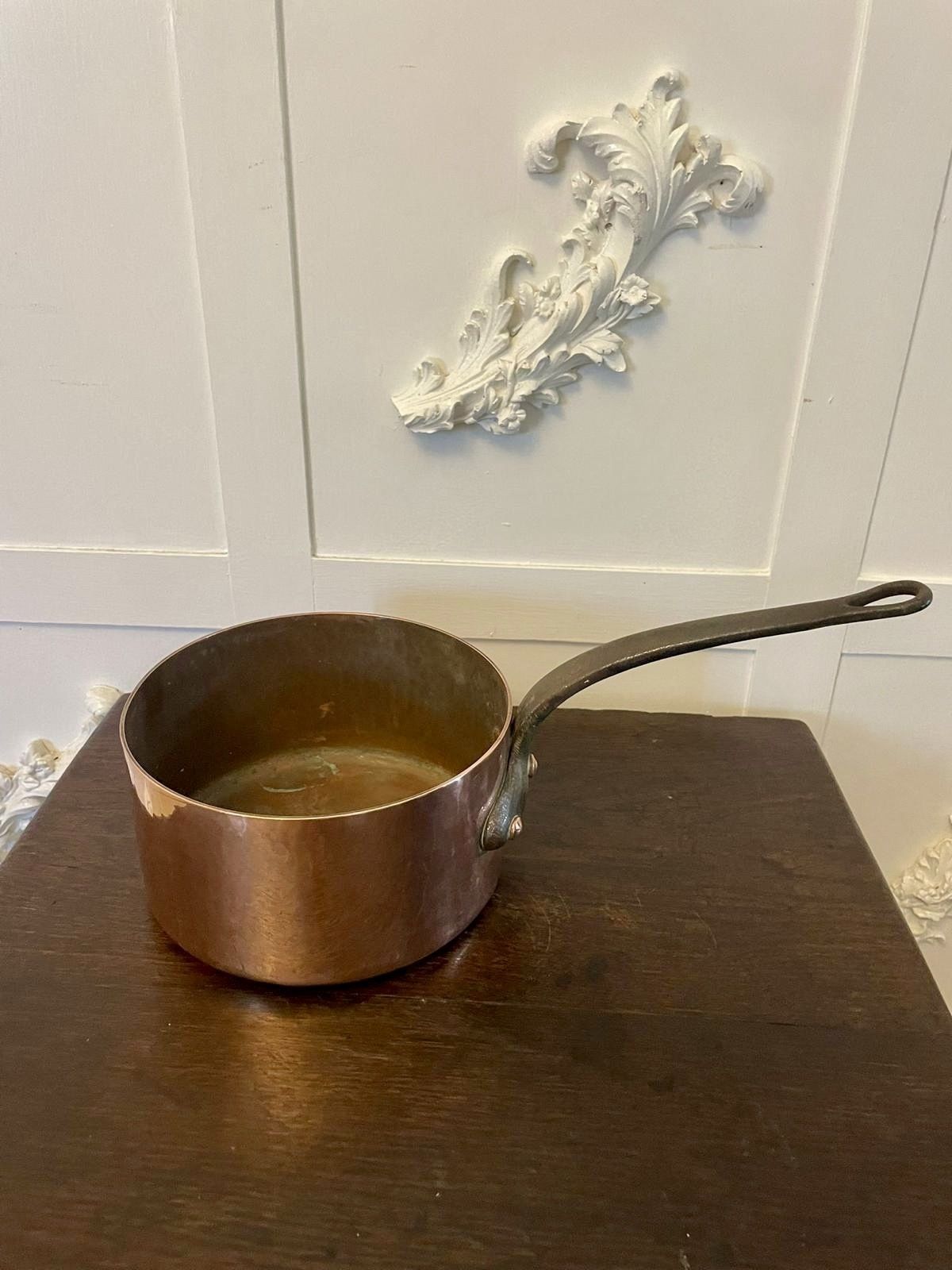 Antique 19th Century French Set Of Four Copper Pans photo furniture