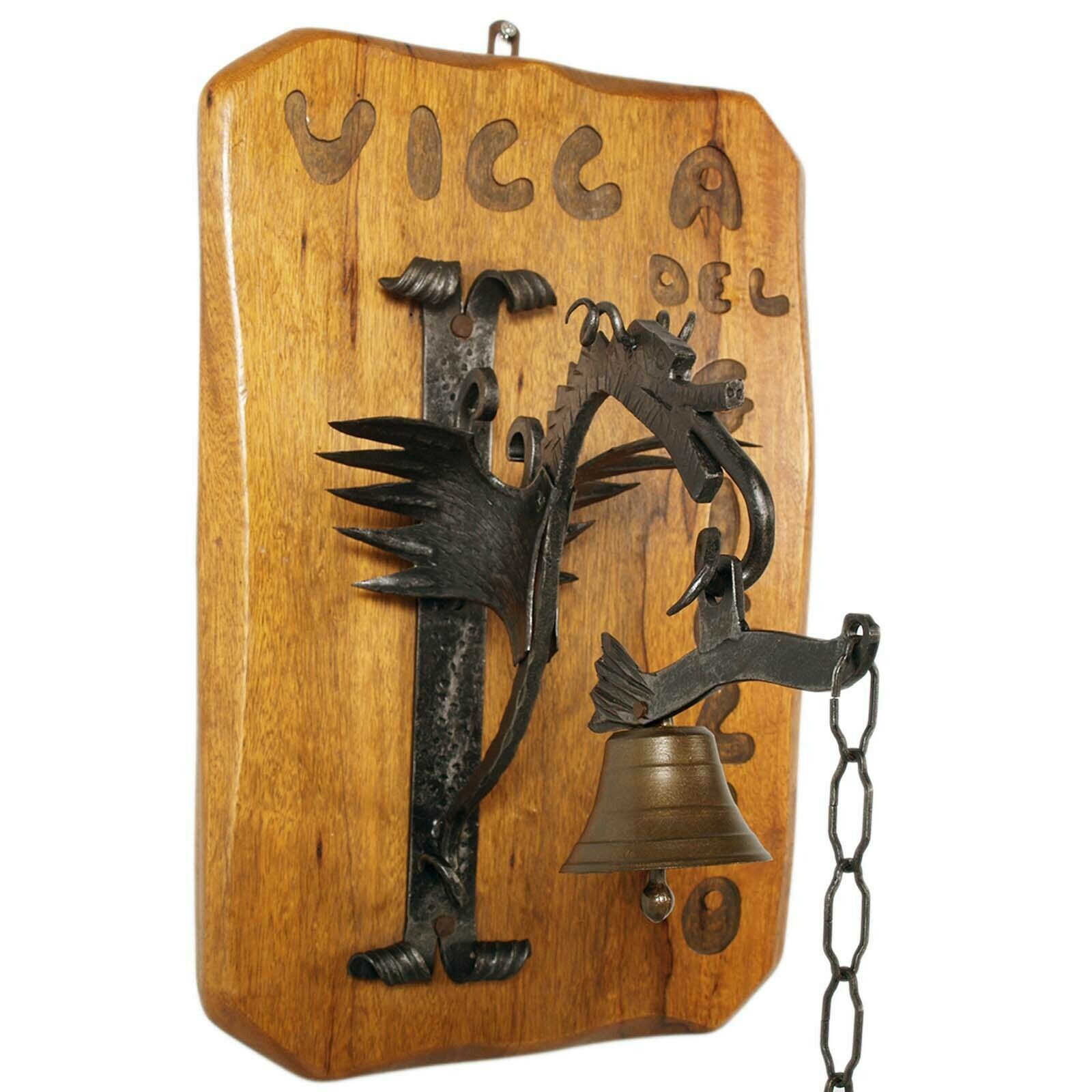 Manual Entrance Bell In Wrought Iron, Tyrolean Craftsmanship From 1950s photo 1700.0