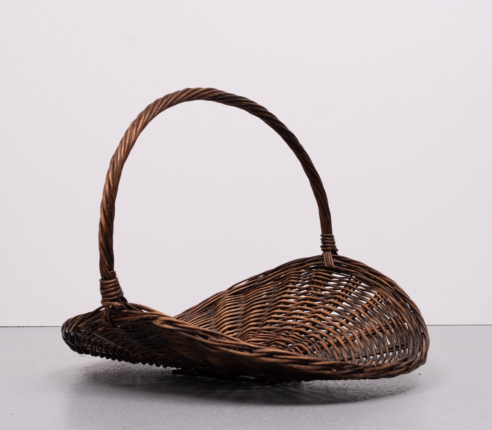 Vintage Rattan Magazine Holder 1960s Holland photo furniture