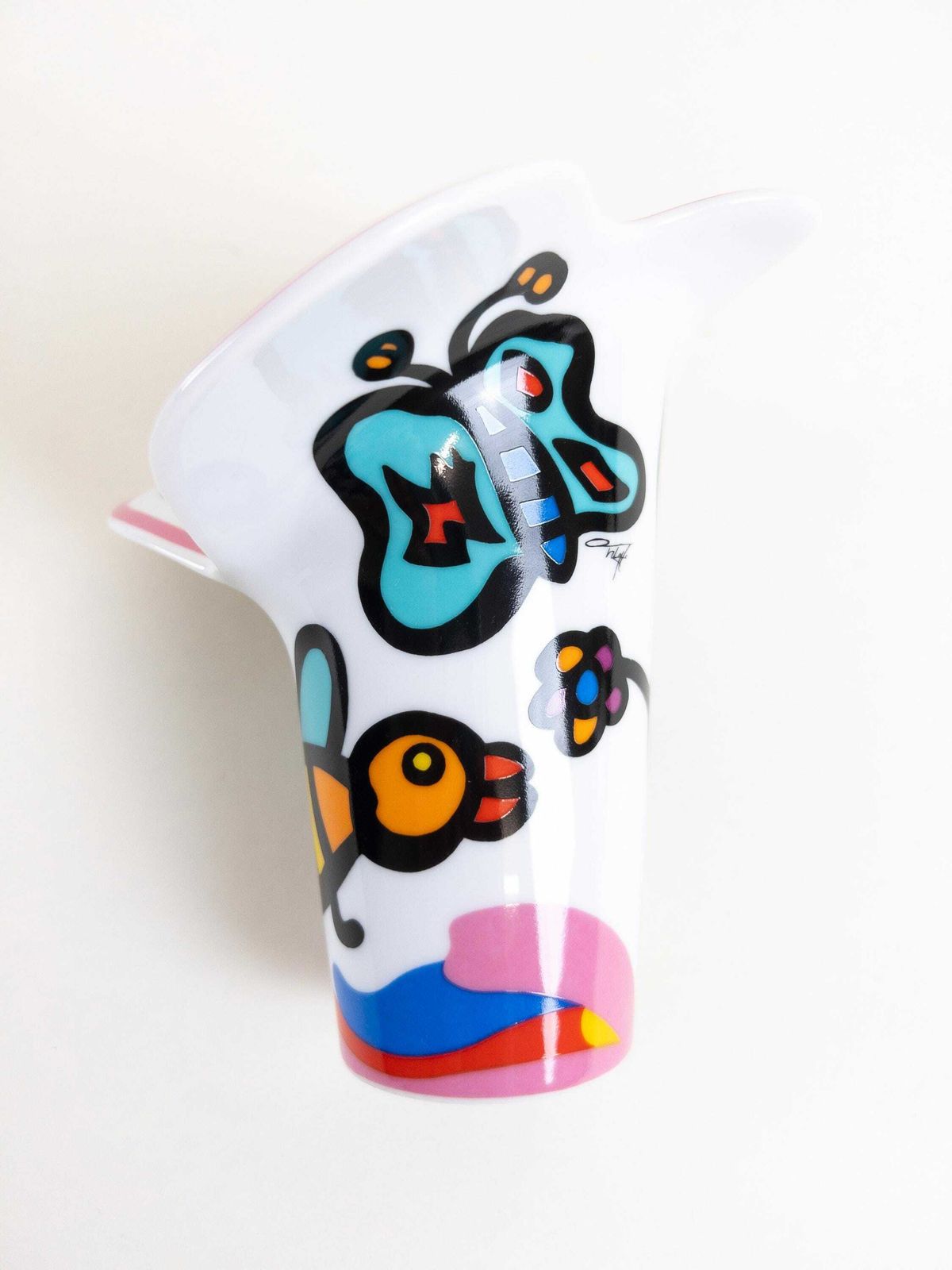 Florinda Series Vase By Maarten Vrolijk For Rosenthal Studio Line   90s Porcelain Vase photo Home Decor