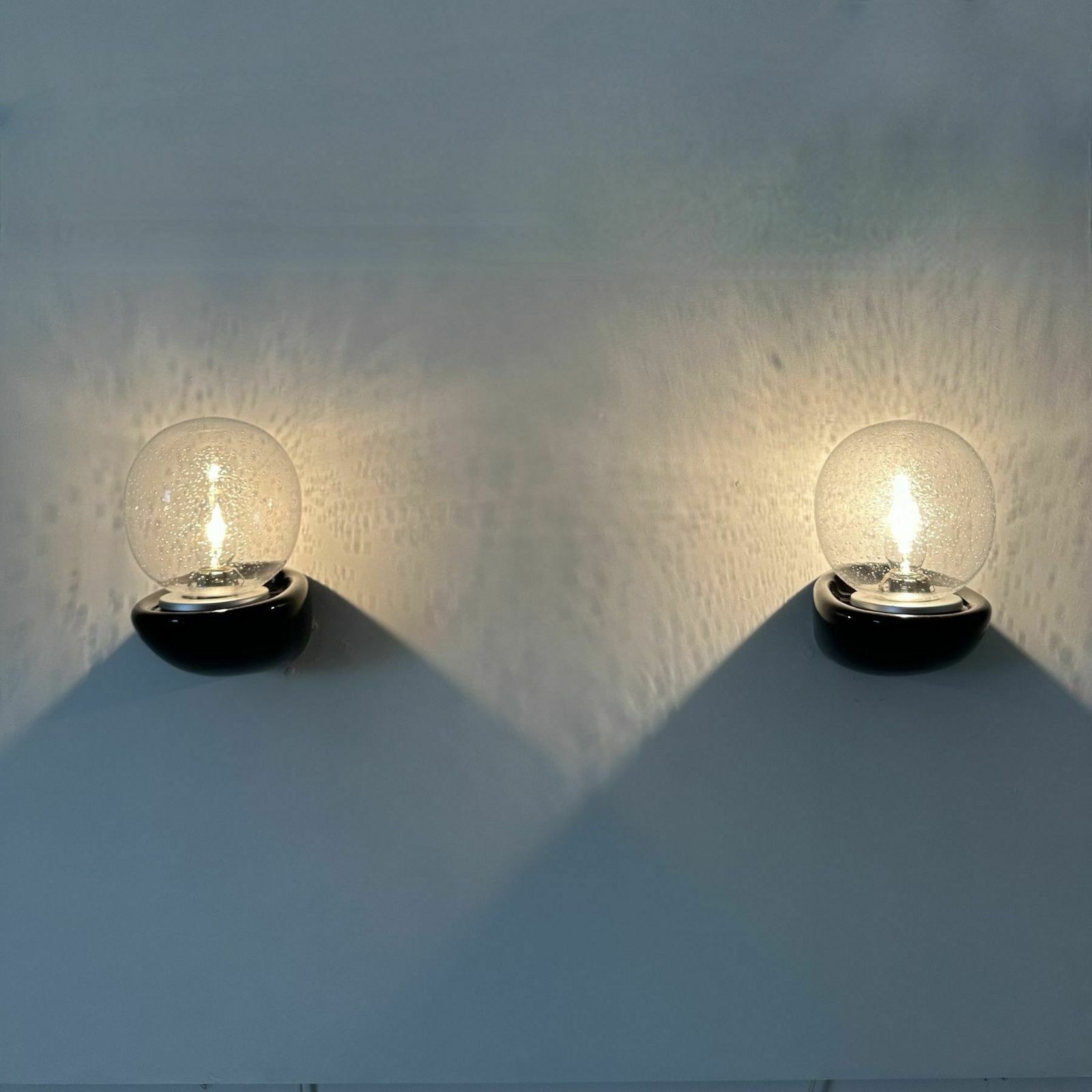 Pair Of 2 Sphinx Holland Ceramic Wall Lamps , 1980s photo furniture