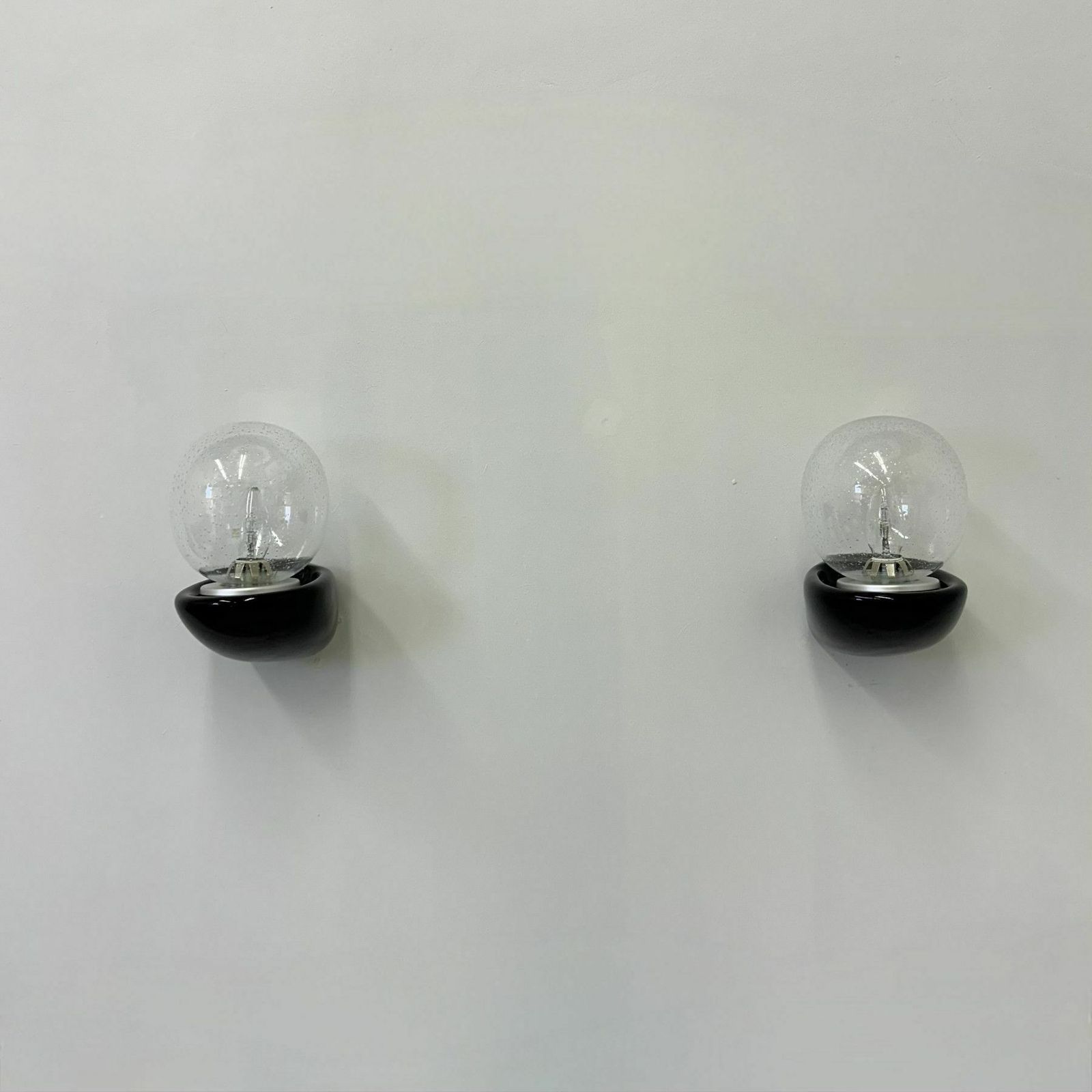 photo for sale Pair Of 2 Sphinx Holland Ceramic Wall Lamps , 1980s