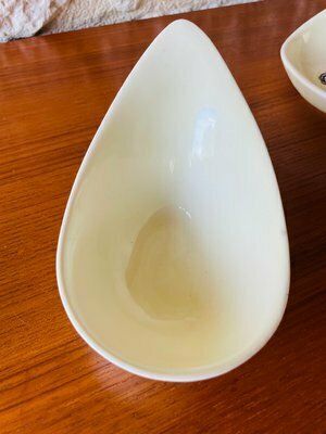 Vintage French Ceramic Appetizers Dishes From Salins, 1960s, Set Of 3 photo vintage