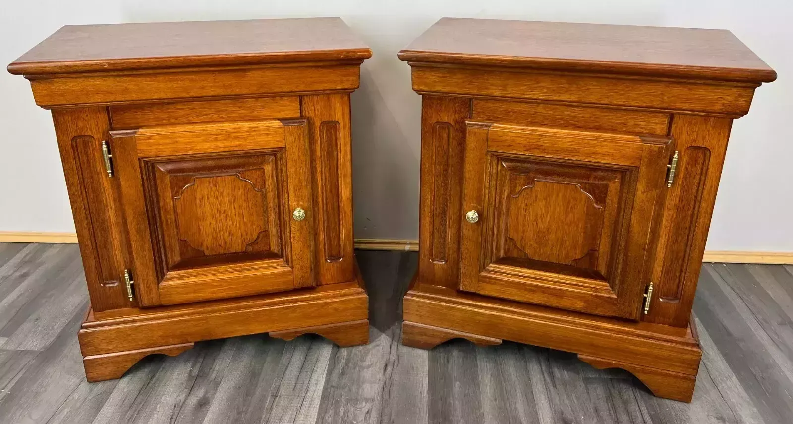 Amazing Pair French Bedside Tables Cupboards Cabinets (Lot 3202) photo furniture