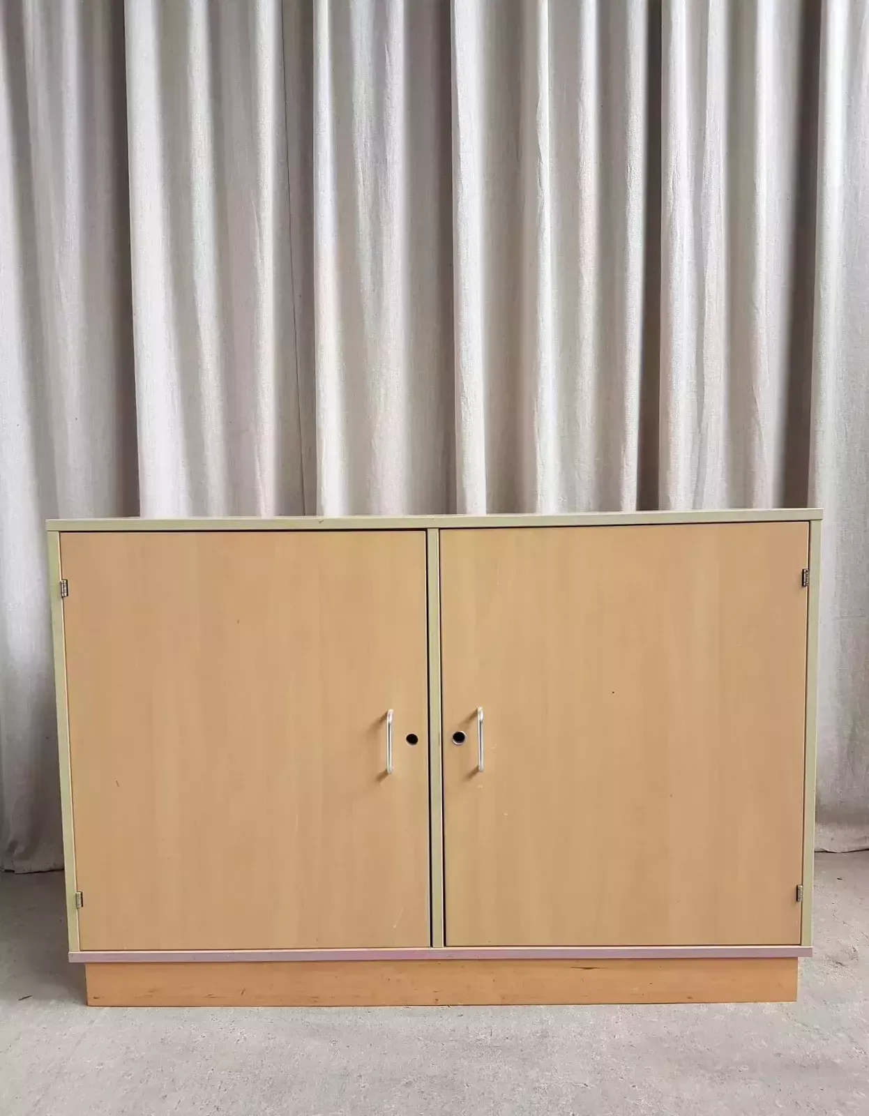 Vtg Late Mid Century School Media Cubby Pigeon Hole Cabinet Sideboard R530 photo Furniture