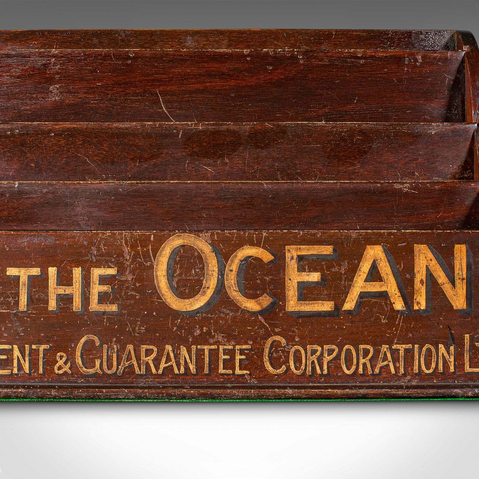 Antique Insurance Agent's Desk Tidy, English, Office Letter Organiser, Victorian photo buy
