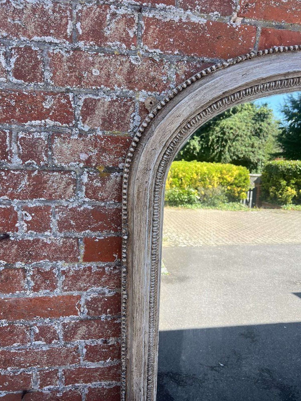 A Superb Large Antique English 19th C Painted Overmantle Mirror. photo furniture