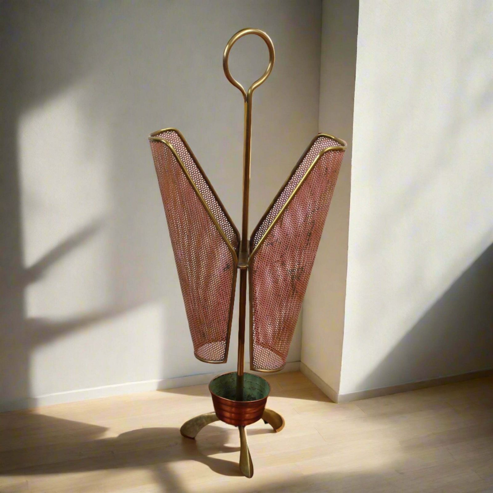 Mid Century Italian Umbrella Stand By Cesare Lacca (Circa 1950s)