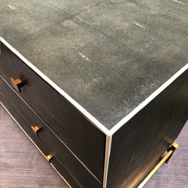 Faux Shagreen Chest Of Drawers photo furniture