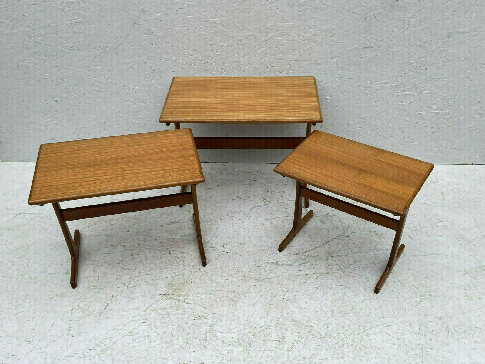 530.0 Mid Century Danish Nesting Tables By Kai Kristiansen For Vildbjerg photo