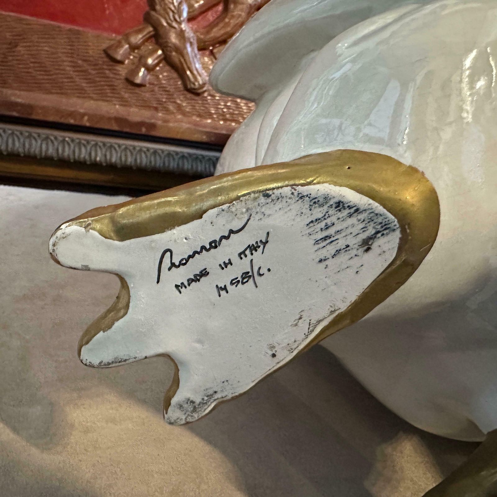 1960s Hand Crafted Porcelain Italian Figure Of A Penguin By Ronzan photo 983.0